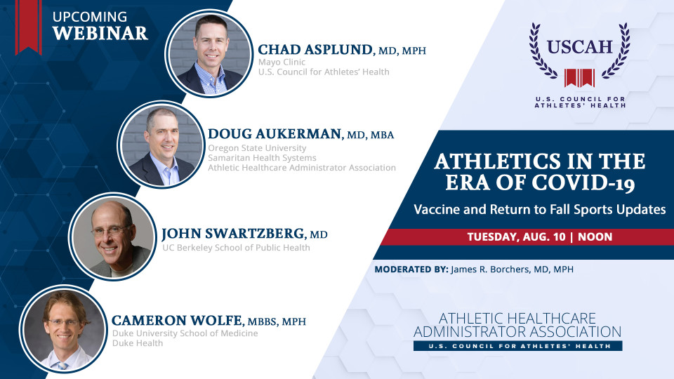 AHAA and USCAH Host Webinar on COVID Vaccine and Return to Fall Sports